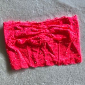 Victoria’s Secret PINK Bralette Strapless Lace M